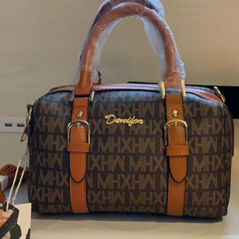 Devilson Monogram Brown Handbag